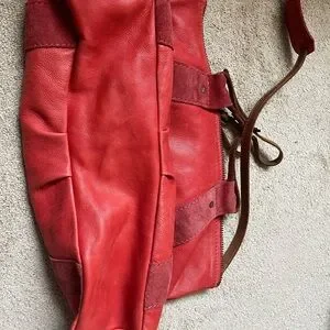 Anthropologie | Bags | Anthropologie Red Backpack With 